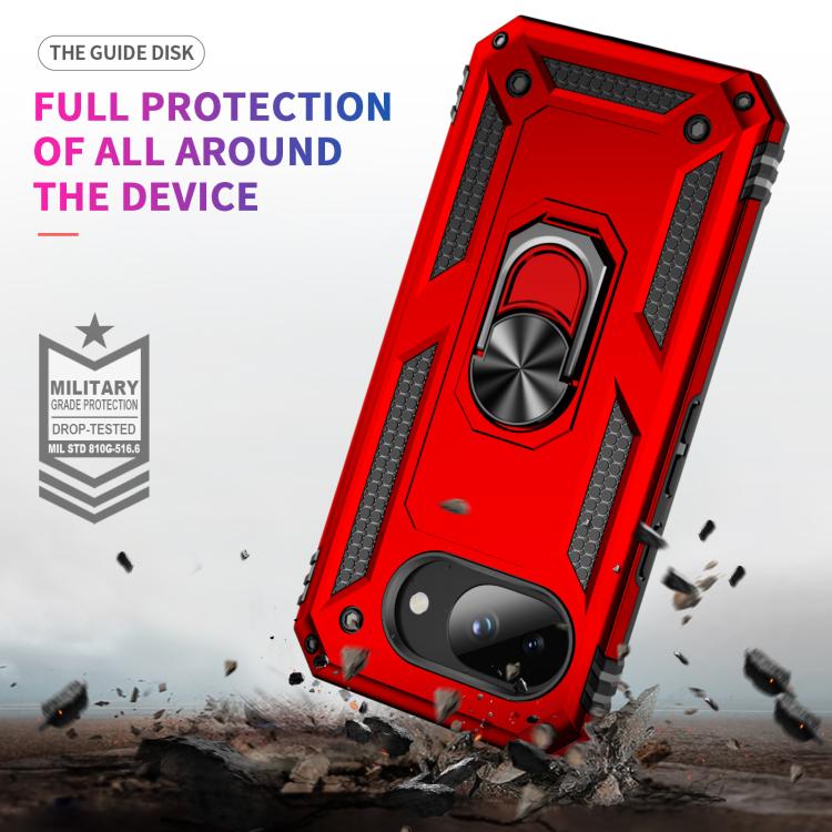 For Google Pixel 10a Shockproof TPU + PC Phone Case with Holder