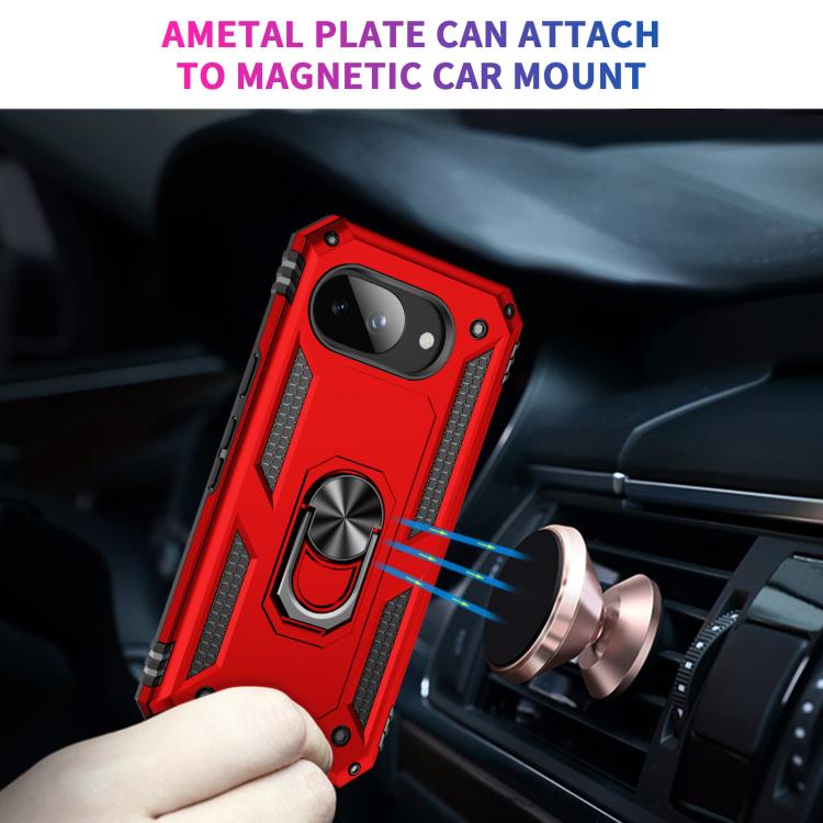 For Google Pixel 10a Shockproof TPU + PC Phone Case with Holder