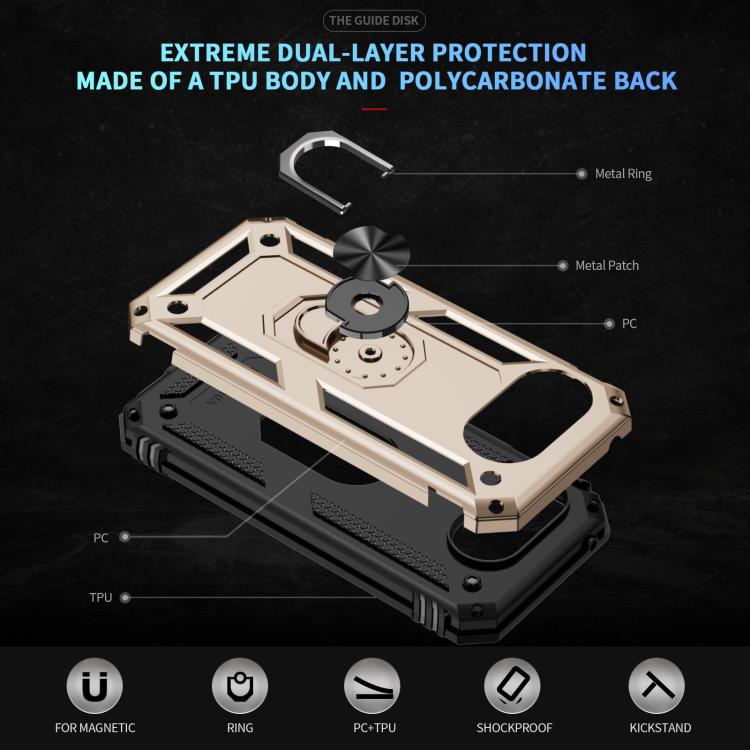 For Google Pixel 10a Shockproof TPU + PC Phone Case with Holder
