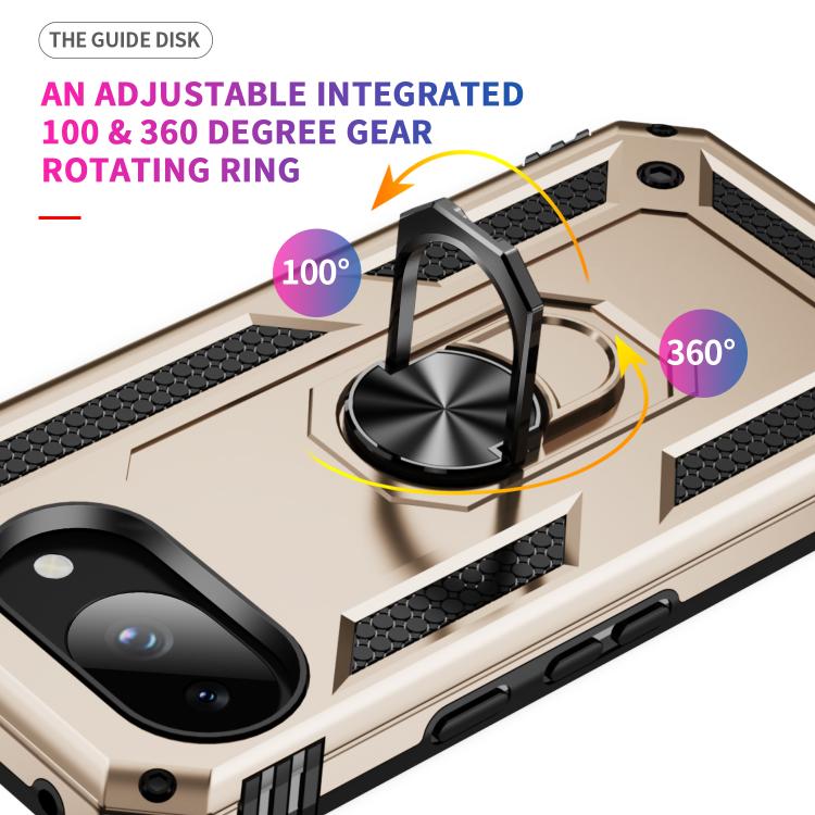 For Google Pixel 10a Shockproof TPU + PC Phone Case with Holder