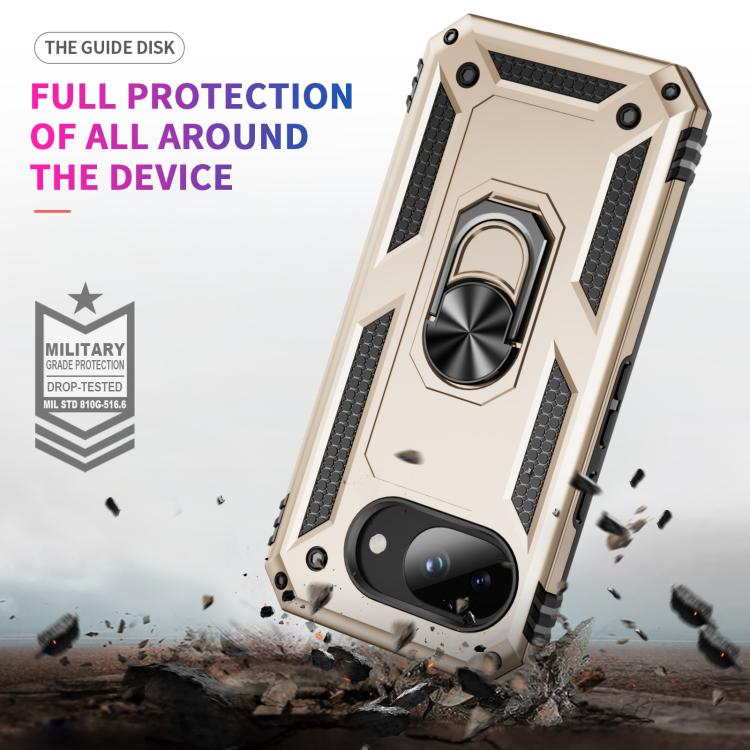For Google Pixel 10a Shockproof TPU + PC Phone Case with Holder