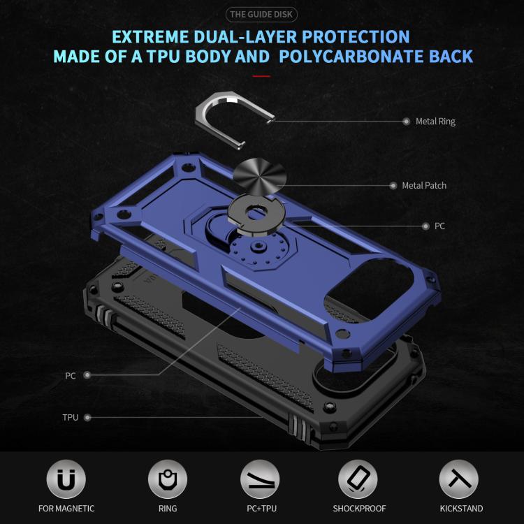 For Google Pixel 10a Shockproof TPU + PC Phone Case with Holder