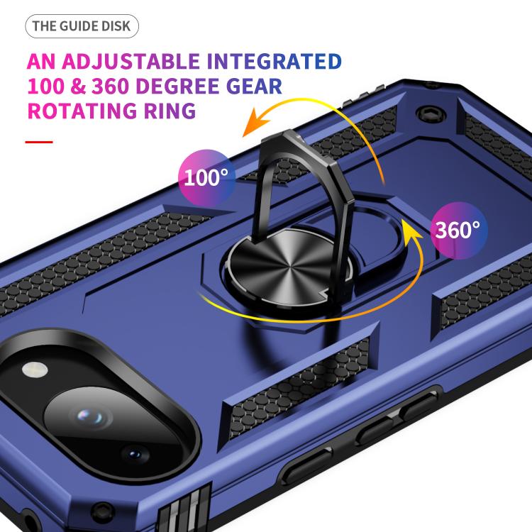 For Google Pixel 10a Shockproof TPU + PC Phone Case with Holder