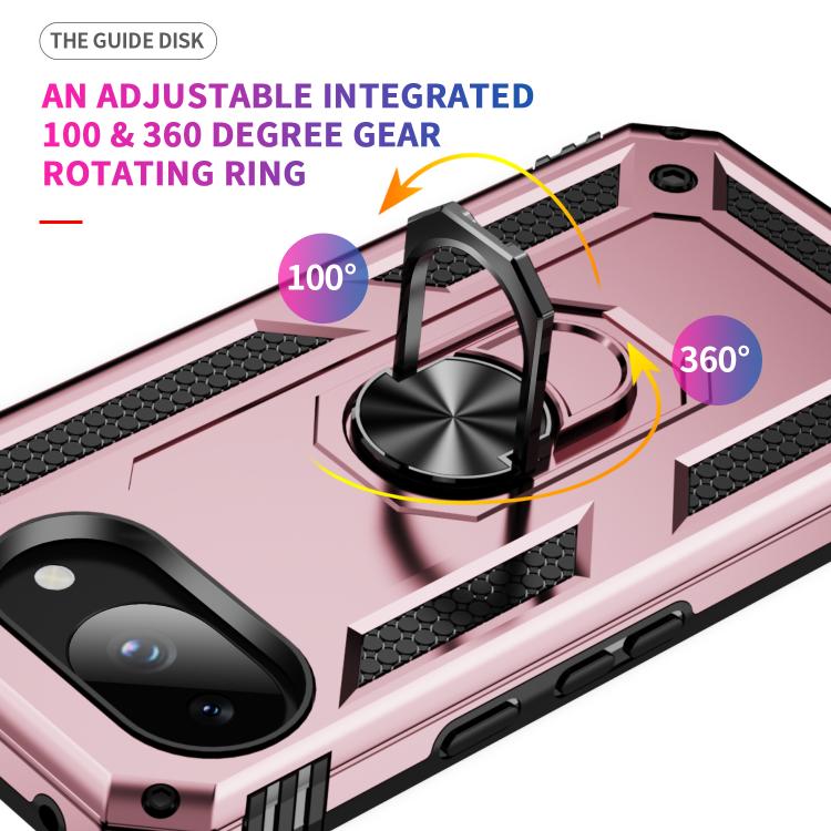 For Google Pixel 10a Shockproof TPU + PC Phone Case with Holder