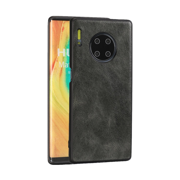 For Huawei Mate 30 Crazy Horse Textured Calfskin PU+PC+TPU Case
