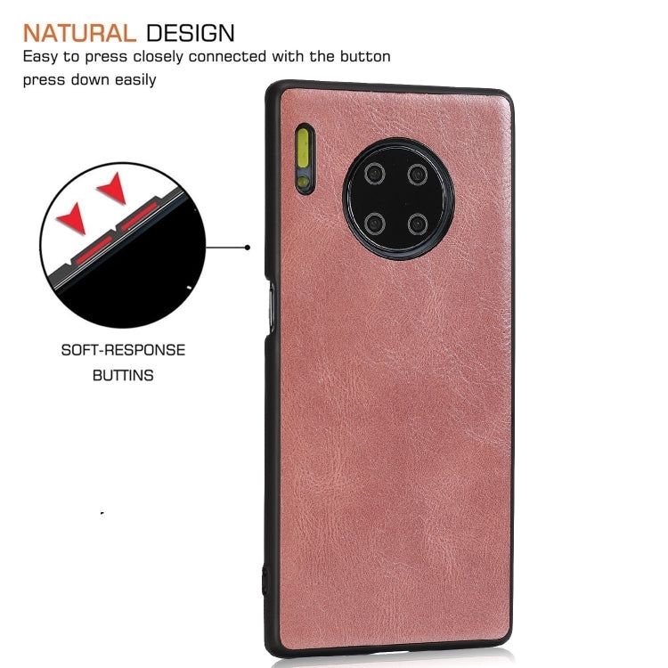 For Huawei Mate 30 Crazy Horse Textured Calfskin PU+PC+TPU Case