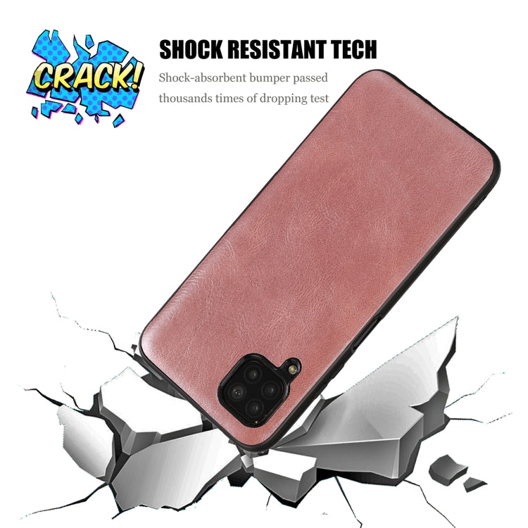 For Huawei Nova 6 Crazy Horse Textured Calfskin PU+PC+TPU Case