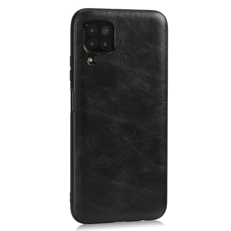 For Huawei Nova 6 SE Crazy Horse Textured Calfskin PU+PC+TPU Case