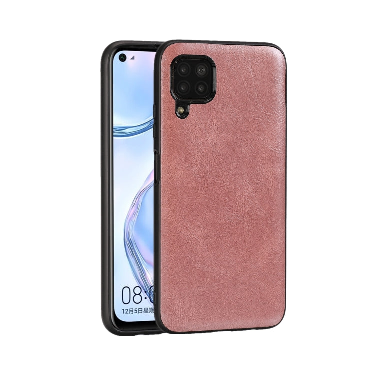 For Huawei Nova 6 SE Crazy Horse Textured Calfskin PU+PC+TPU Case