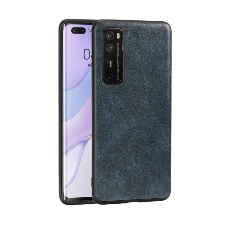 For Huawei Nova 7 Pro Crazy Horse Textured Calfskin PU+PC+TPU Case