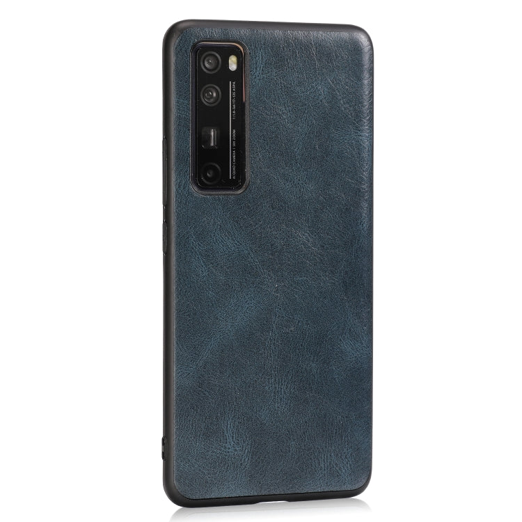 For Huawei Nova 7 Pro Crazy Horse Textured Calfskin PU+PC+TPU Case