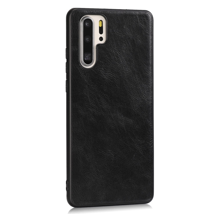For Huawei P30 Pro Crazy Horse Textured Calfskin PU+PC+TPU Case