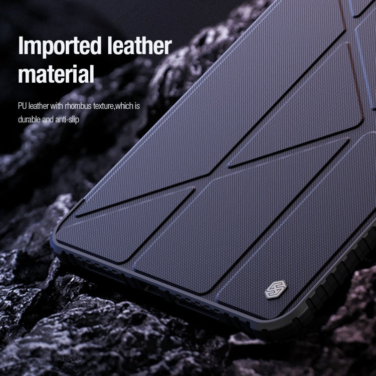For iPad Pro 13 2025 / 2024 NILLKIN Bumper Pro Multi-angle Folding Style Tablet Leather Case