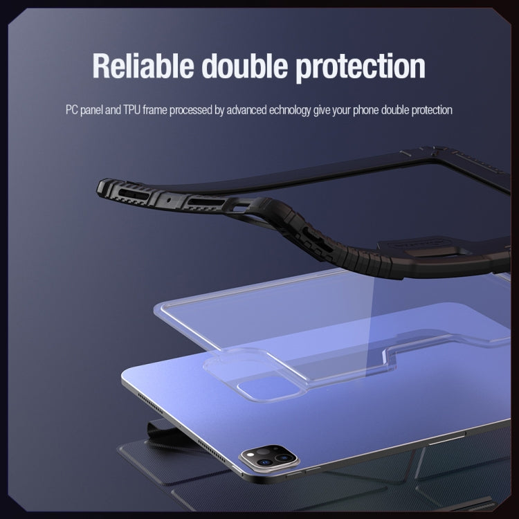 For iPad Pro 13 2025 / 2024 NILLKIN Bumper Pro Multi-angle Folding Style Tablet Leather Case