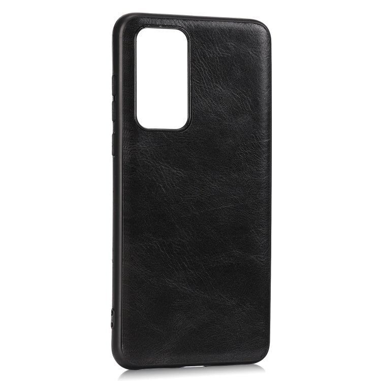 For Huawei P40 Crazy Horse Textured Calfskin PU+PC+TPU Case