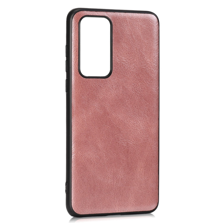 For Huawei P40 Crazy Horse Textured Calfskin PU+PC+TPU Case