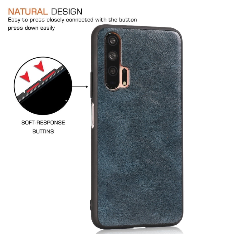 For Huawei Honor 20 Crazy Horse Textured Calfskin PU+PC+TPU Case