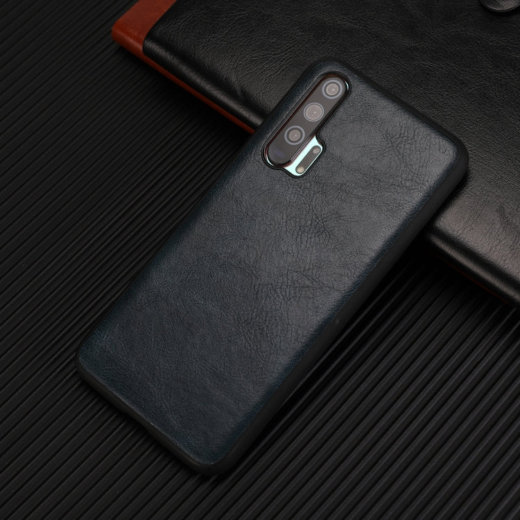For Huawei Honor 20 Pro Crazy Horse Textured Calfskin PU+PC+TPU Case