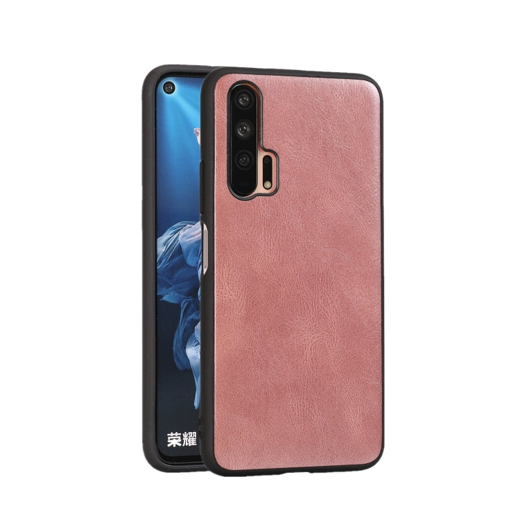 For Huawei Honor 20 Pro Crazy Horse Textured Calfskin PU+PC+TPU Case