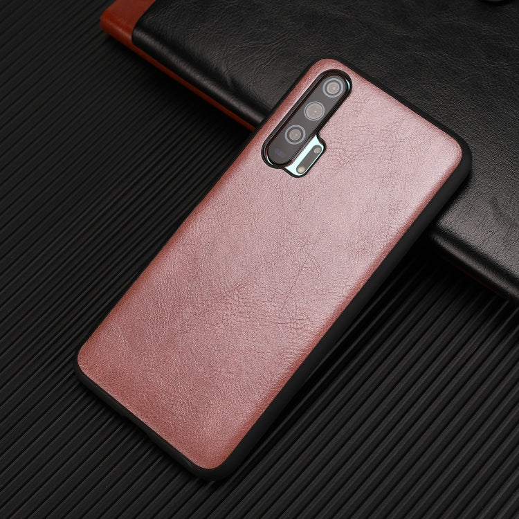 For Huawei Honor 20 Pro Crazy Horse Textured Calfskin PU+PC+TPU Case