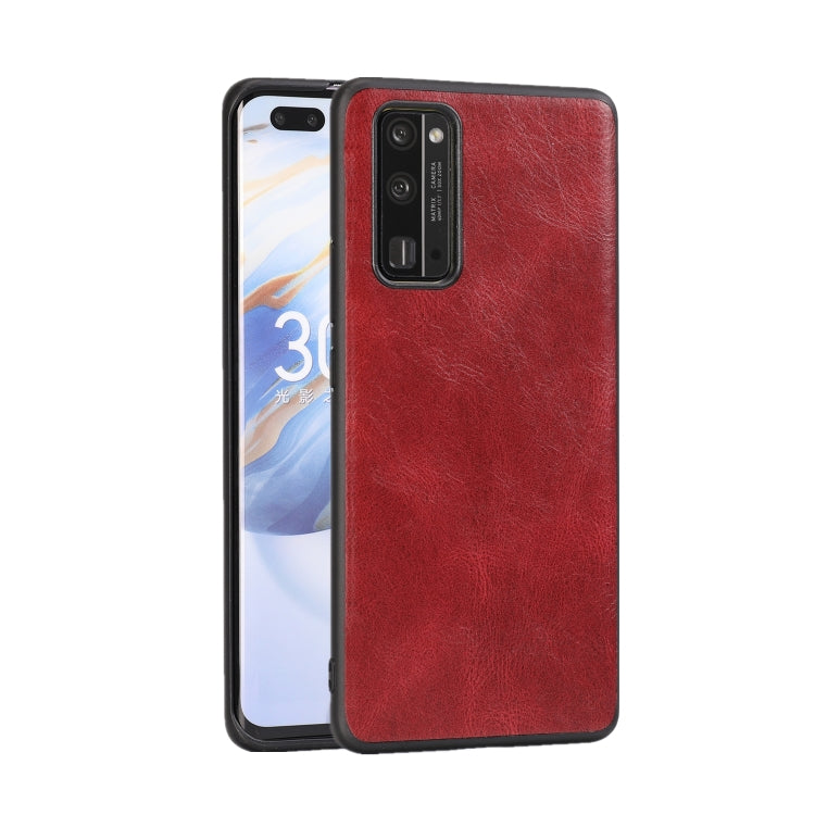 For Huawei Honor 30 Crazy Horse Textured Calfskin PU+PC+TPU Case