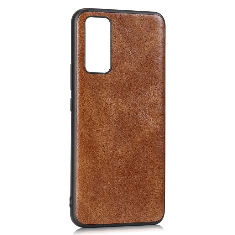 For Huawei Honor 30 Crazy Horse Textured Calfskin PU+PC+TPU Case
