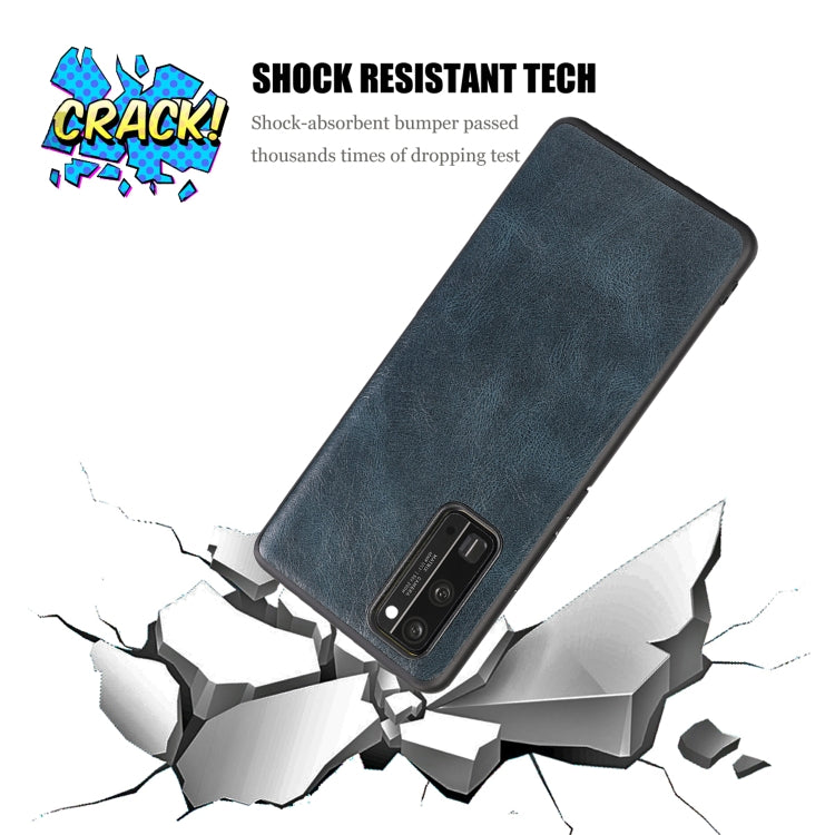 For Huawei Honor 30 Crazy Horse Textured Calfskin PU+PC+TPU Case