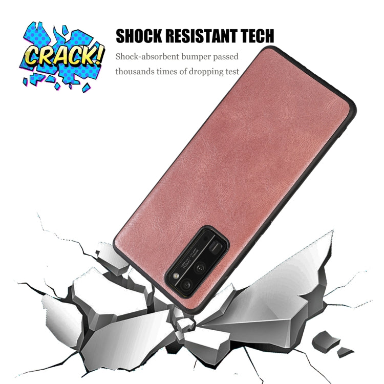 For Huawei Honor 30 Pro Crazy Horse Textured Calfskin PU+PC+TPU Case