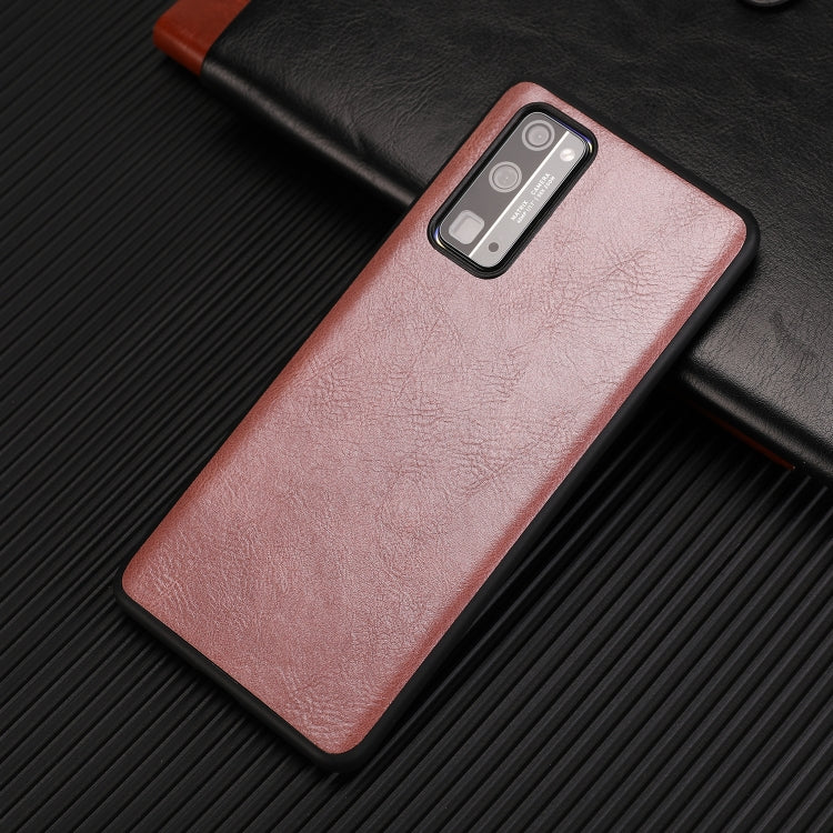For Huawei Honor 30 Pro Crazy Horse Textured Calfskin PU+PC+TPU Case