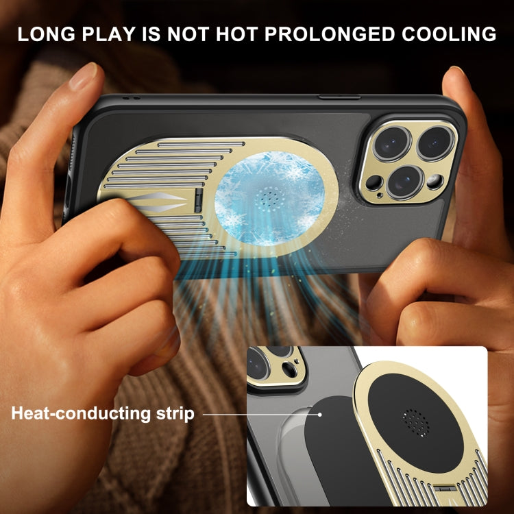 For iPhone 14 Pro Heat Dissipation Aromatherapy MagSafe Holder Phone Case