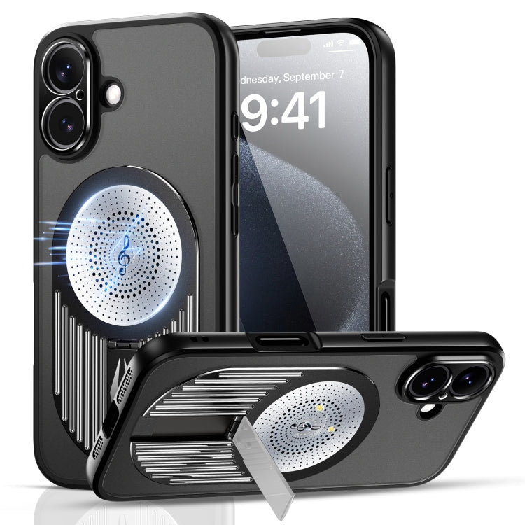 For iPhone 16 Heat Dissipation Aromatherapy MagSafe Holder Phone Case