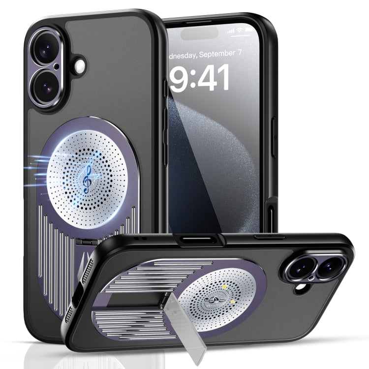 For iPhone 16 Heat Dissipation Aromatherapy MagSafe Holder Phone Case