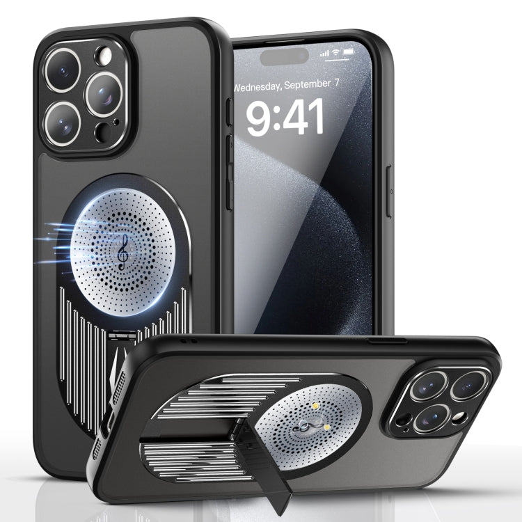 For iPhone 16 Pro Heat Dissipation Aromatherapy MagSafe Holder Phone Case