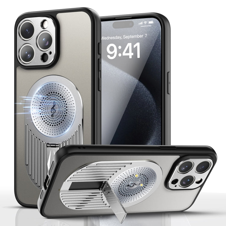 For iPhone 16 Pro Max Heat Dissipation Aromatherapy MagSafe Holder Phone Case