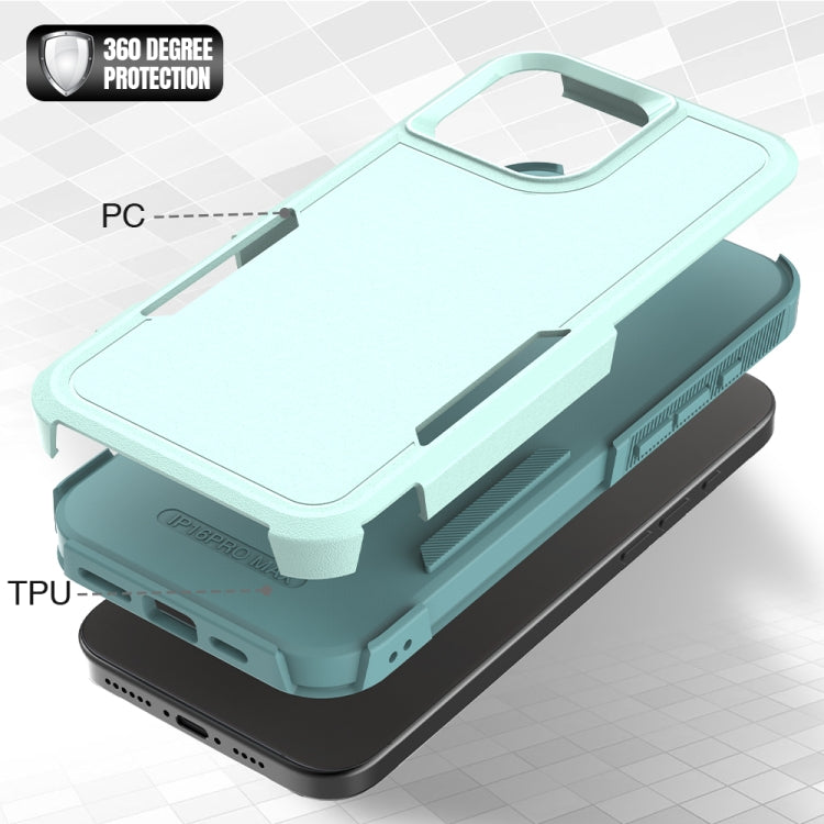 For iPhone 16 Pro Max 2 in 1 PC + TPU Phone Case