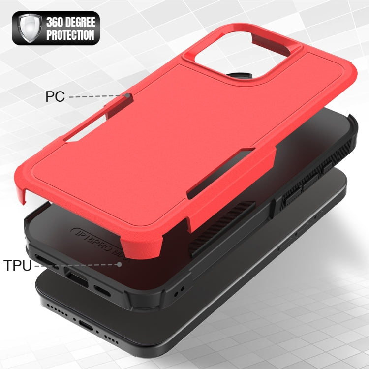 For iPhone 16 Pro Max 2 in 1 PC + TPU Phone Case
