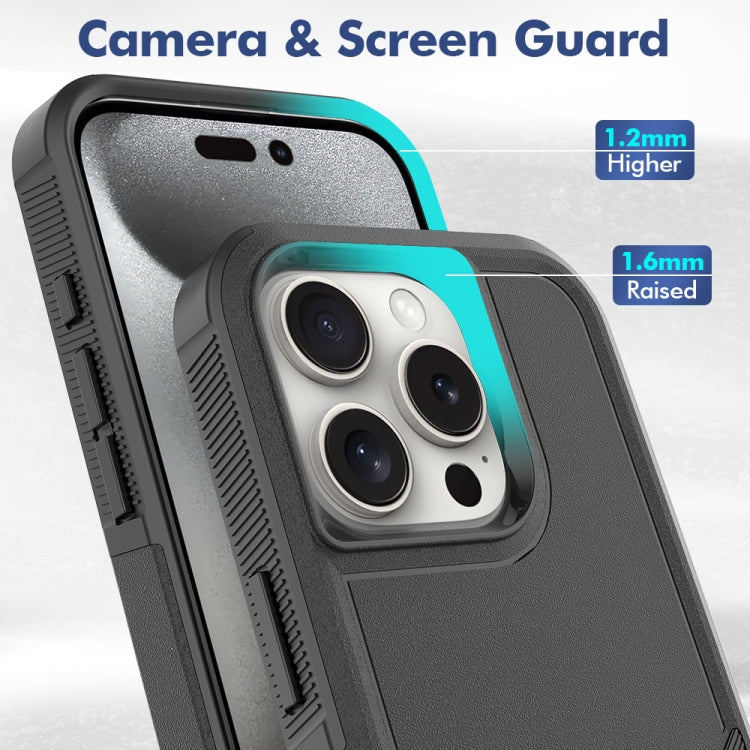 For iPhone 16 Pro 2 in 1 PC + TPU Phone Case