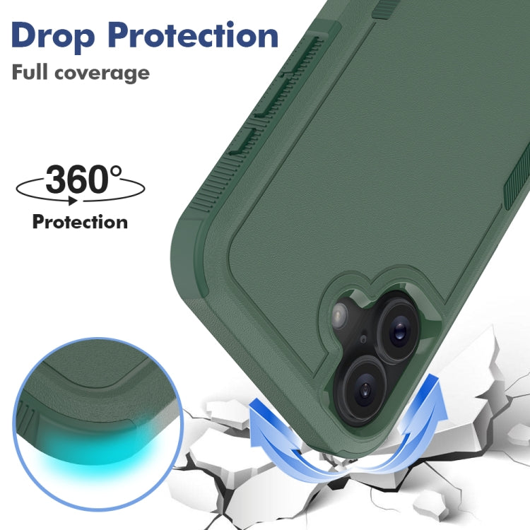 For iPhone 16 Plus 2 in 1 PC + TPU Phone Case