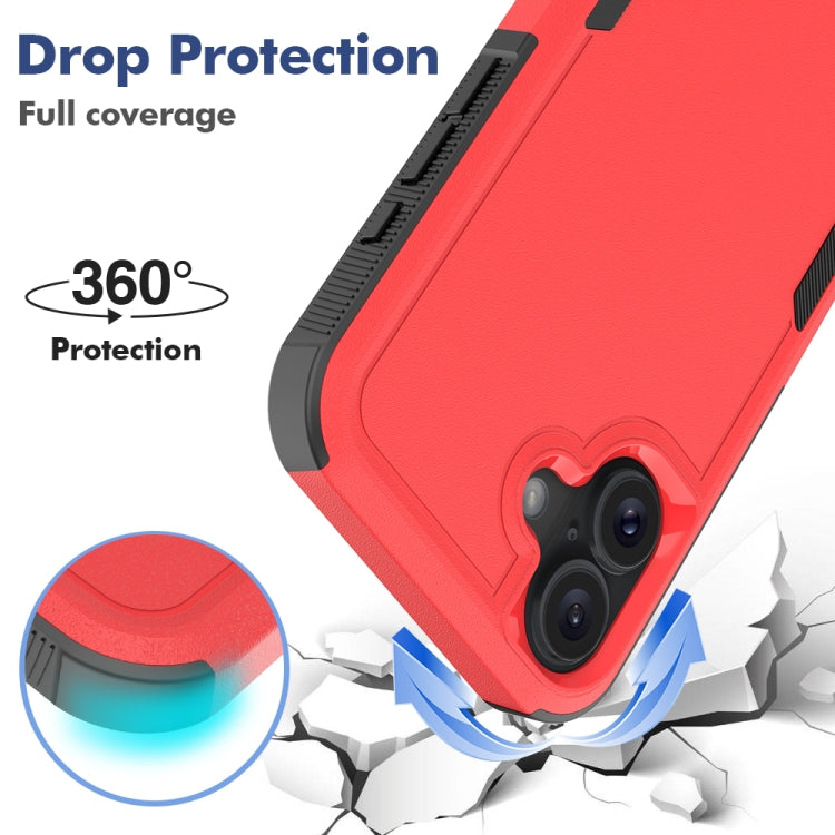 For iPhone 16 Plus 2 in 1 PC + TPU Phone Case
