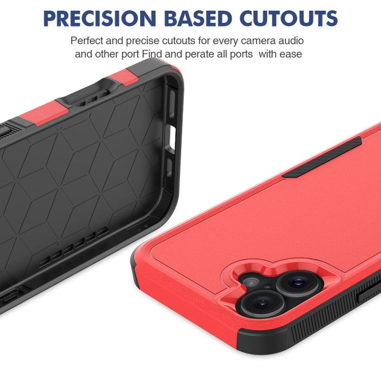 For iPhone 16 Plus 2 in 1 PC + TPU Phone Case