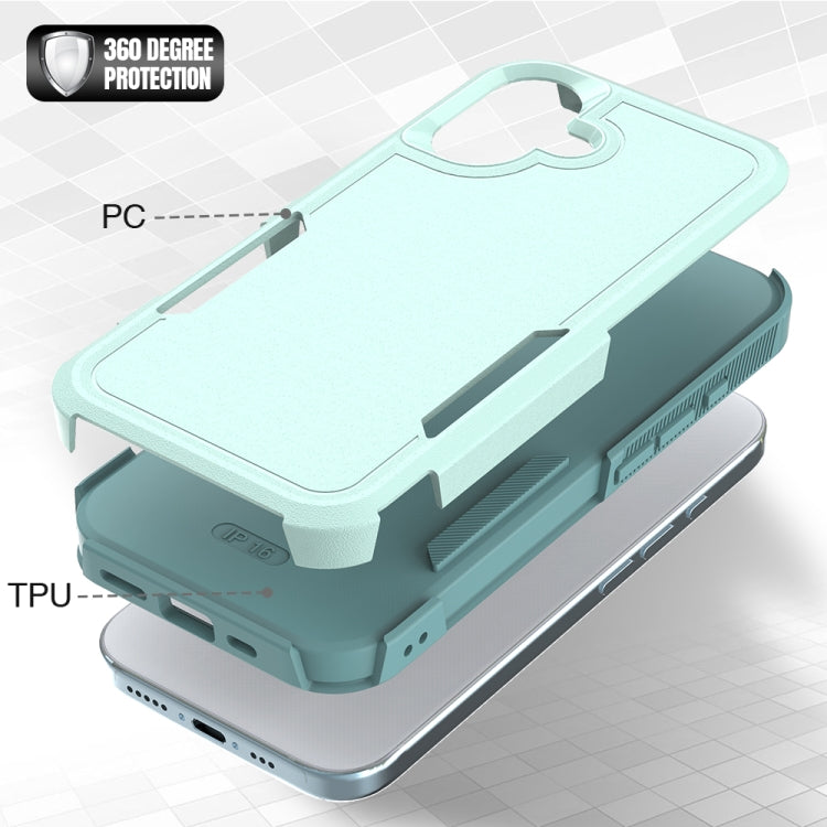 For iPhone 16 2 in 1 PC + TPU Phone Case