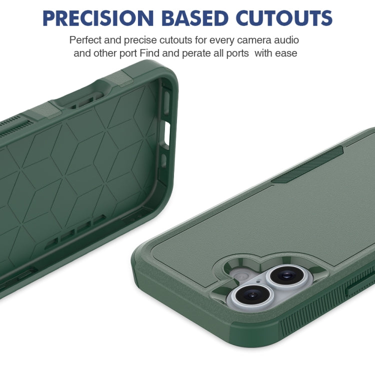 For iPhone 16 2 in 1 PC + TPU Phone Case
