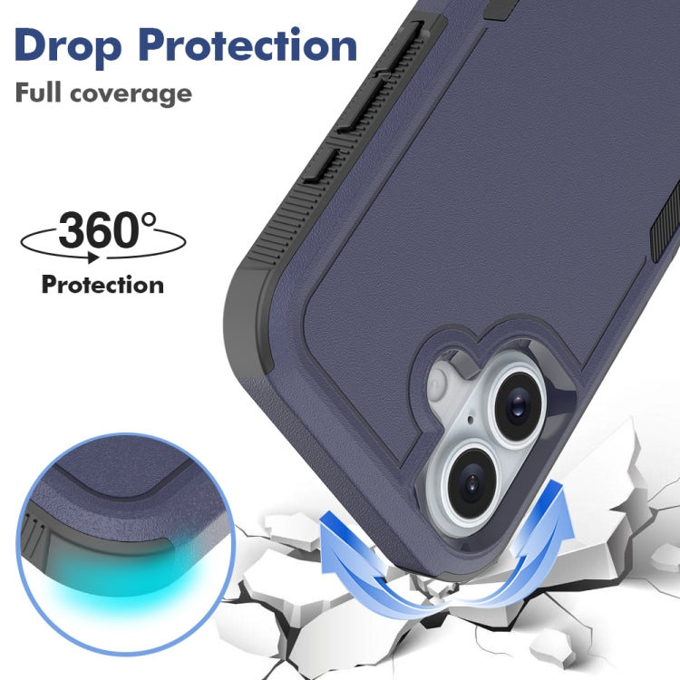 For iPhone 16 2 in 1 PC + TPU Phone Case