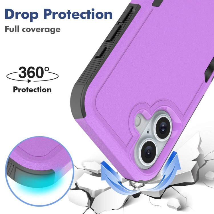 For iPhone 16 2 in 1 PC + TPU Phone Case