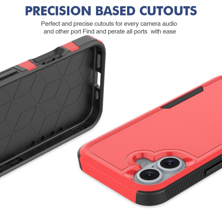 For iPhone 16 2 in 1 PC + TPU Phone Case