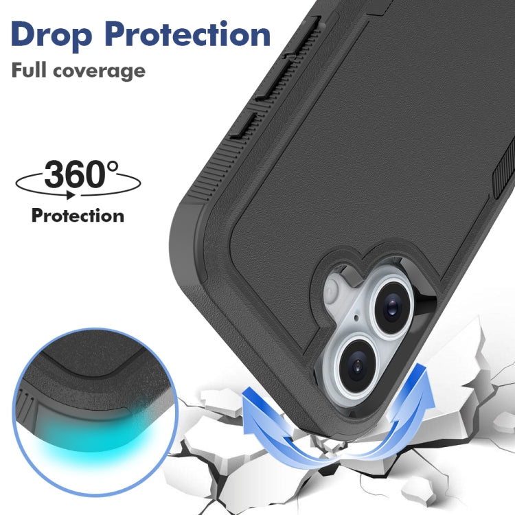 For iPhone 16 2 in 1 PC + TPU Phone Case