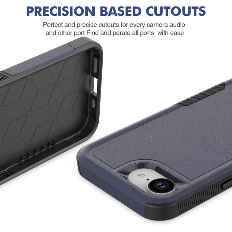 For iPhone 17e / 16e 2 in 1 PC + TPU Phone Case