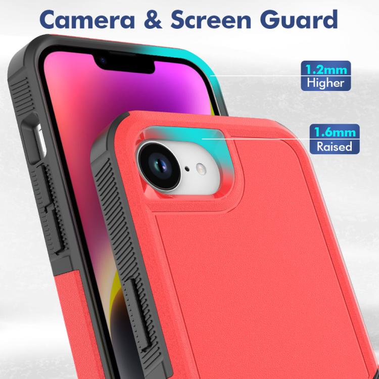 For iPhone 17e / 16e 2 in 1 PC + TPU Phone Case
