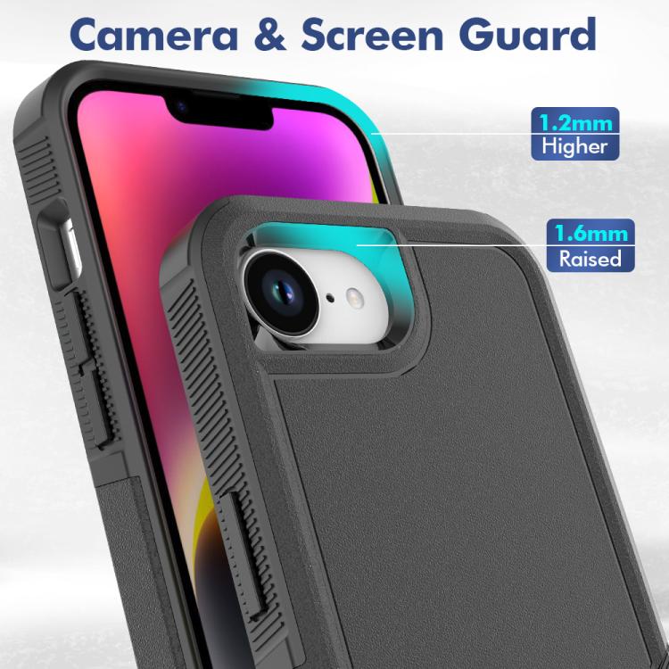 For iPhone 17e / 16e 2 in 1 PC + TPU Phone Case