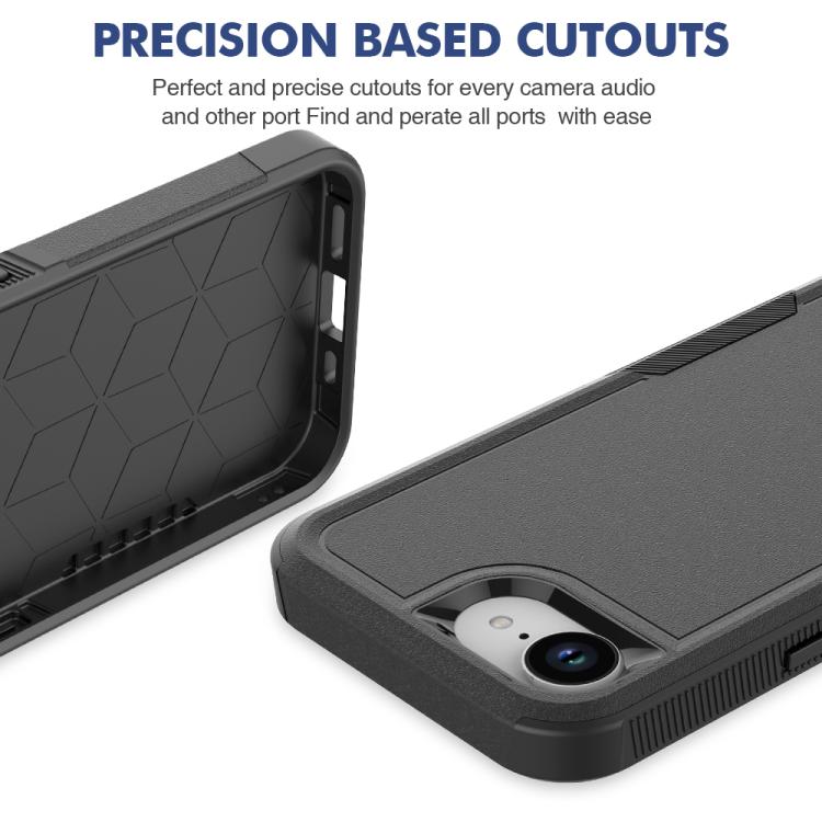 For iPhone 17e / 16e 2 in 1 PC + TPU Phone Case